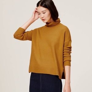 Loft Mustard Turtleneck Sweater
